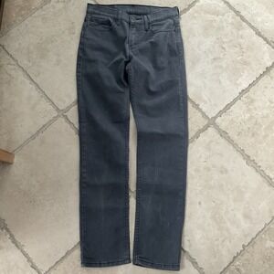 Levis 511 Gray Jeans Mens 29 x 31 Gray Denim Slim‎ Straight Stretch Red Tag